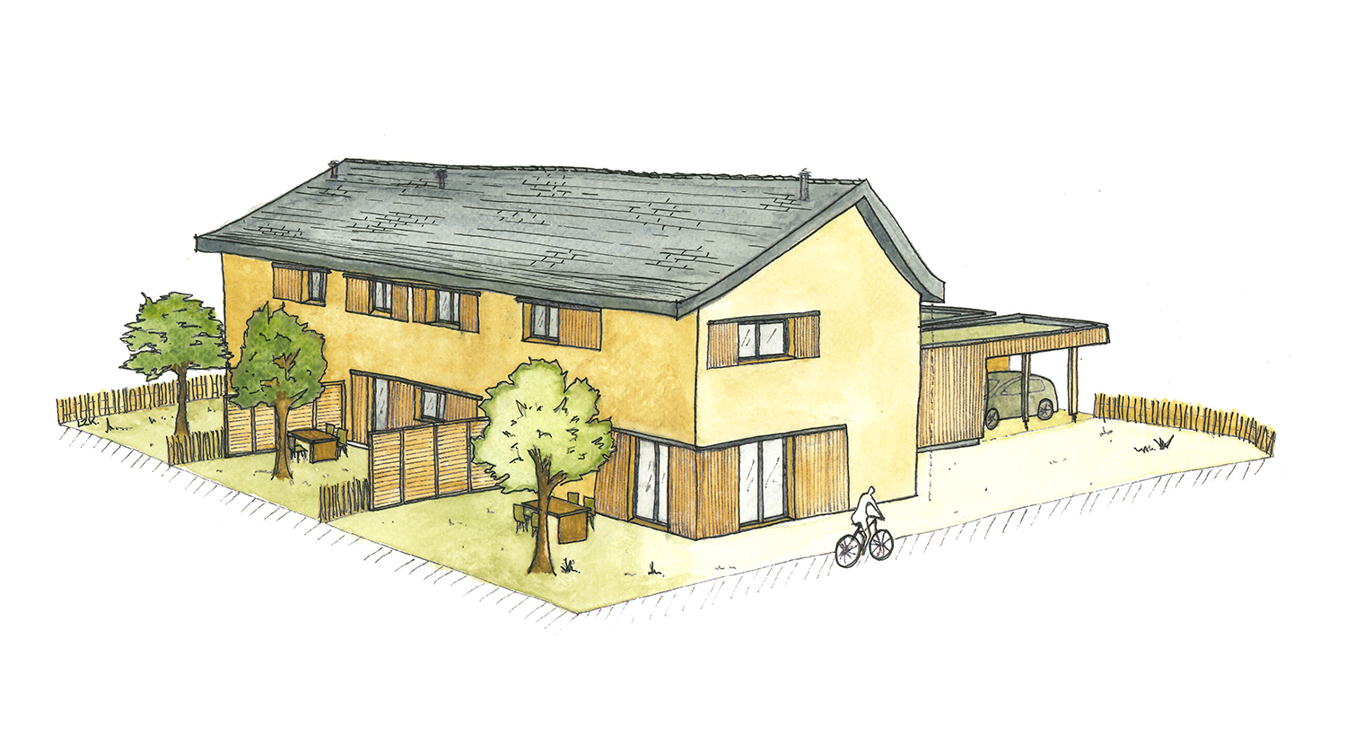 Laillé (35) – Maisons en béton de chanvre