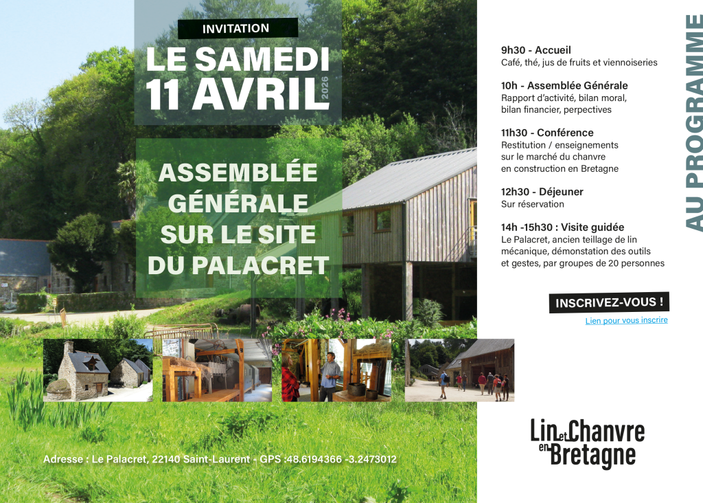 Invitation Ag 2026 Lin et chanvre en Bretagne